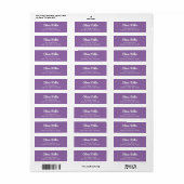 Étiquette Soft Muted Lavender - Trendy Address Label (Feuille entière)