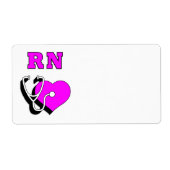 Étiquette Soins infirmiers RN (Devant)