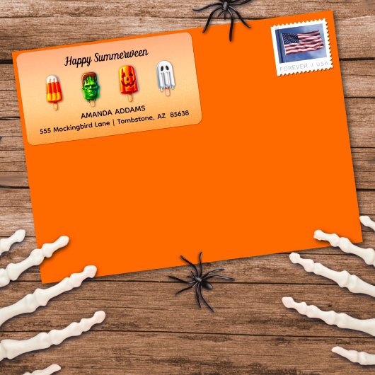 Étiquette Soirée d'été Halloween Summerween