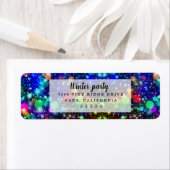 Étiquette Soirée d'hiver Motif moderne et élégante (En situation)