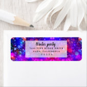 Étiquette Soirée d'hiver Motif moderne et élégante (En situation)