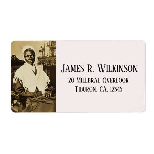 Étiquette Sojourner Truth Abolitionniste droits des femmes (Devant)