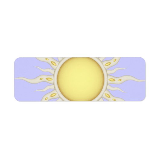 Étiquette Soleil (Devant)