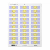 Étiquette Soleil (Feuille entière)
