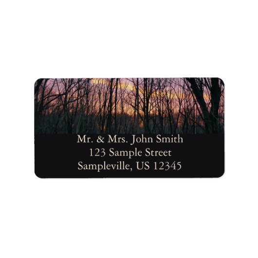 Étiquette Soleil d'hiver II (Devant)