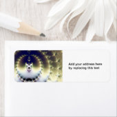 Étiquette Soleil psychédélique (En situation)