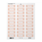 Étiquette Some Bunny 1st Birthday Return Address Label (Feuille entière)