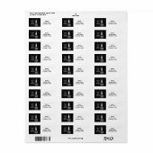 Étiquette Son nom sera Prince de la Paix Bible Verse (Feuille entière)