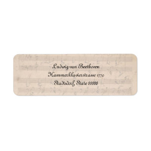 Étiquette Sonate de Beethoven Hammerklavier