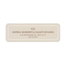 SOPHIA Modern Desert Mariage Adresse de retour Lab