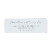 Étiquette Sophisticated Gray Minimalist (Devant)