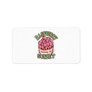 Étiquette Sorbet de framboise