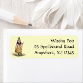 Étiquette Sorcière vintage (En situation)
