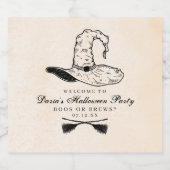 Étiquette sorcière vintage (Étiquettes simples)