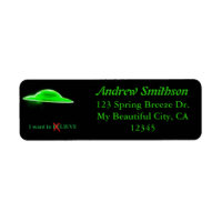 Soucoupe volante UFO Vert Black Texte drôle Humori