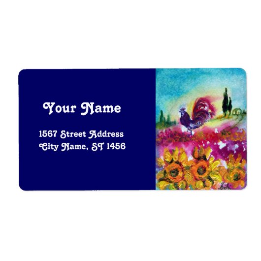 ÉTIQUETTE SOUFFLE ET ROOSTER NOIR (Devant)