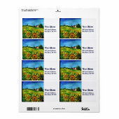 ÉTIQUETTE SOUFFRANCES ET CAMPAGNE EN TOSCANE (Feuille entière)
