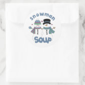 Étiquette Soupe Snowman (Sac)