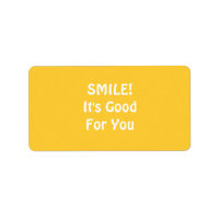 SOURIRE ! C'est bon pour toi. Jaune.
