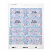 Étiquette Sous l'échelle de la mer Nouvelle adresse (Feuille entière)