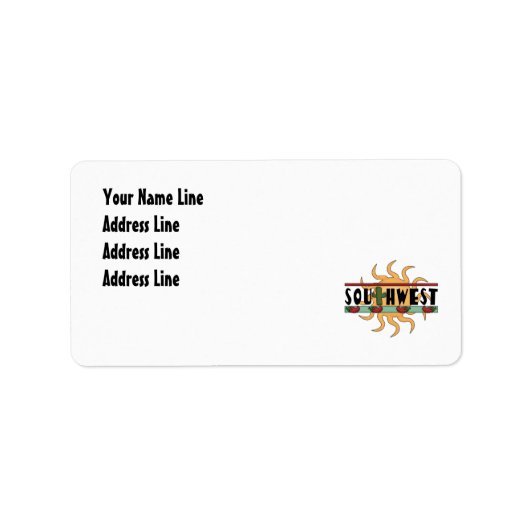 Étiquette Southwest - Adresse de retour (Devant)