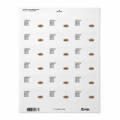 Étiquette Southwest - Adresse de retour (Feuille entière)