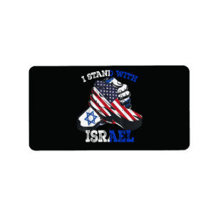 Étiquette Soutien Je suis solidaire d'Israël Patrimoine juif