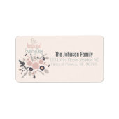 Étiquette Soyez Inspiré Chaque Jour Floral (Devant)