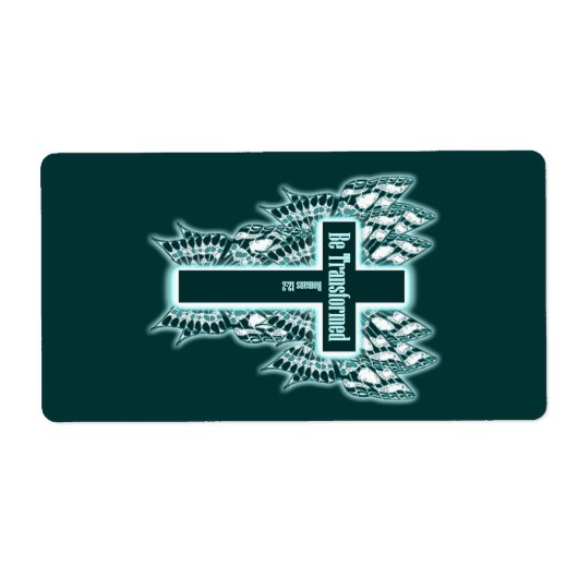 Étiquette Soyez Transformé - Romains 12:2 (Devant)