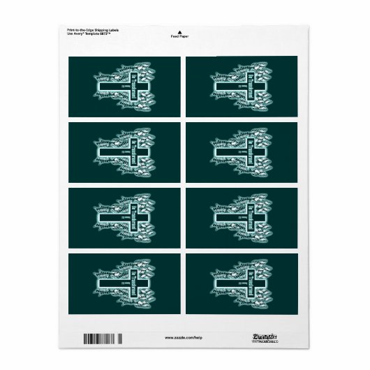 Étiquette Soyez Transformé - Romains 12:2 (Feuille entière)