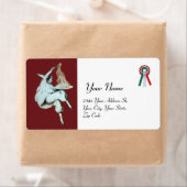 Étiquette SPAGHETTI PARTY ITALIAN KITCHEN, RESTAURANT orange (En situation)