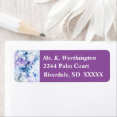 Étiquette Sparkle Bubble Circles Retour Adresse- (En situation)