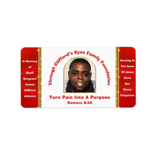 Étiquette Special Order, Address Labels Clifford's Eyes (Devant)