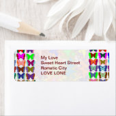 Étiquette Spectacle papillon (En situation)