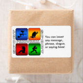 Étiquette Spectaculaire Paintball (En situation)