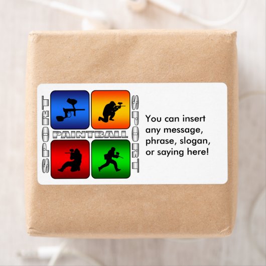 Étiquette Spectaculaire Paintball (En situation)