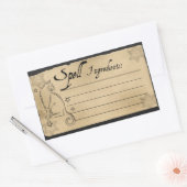 ÉTIQUETTE SPELL INGREDIENTS (Enveloppe)