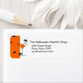 Étiquette Spider Martini (En situation)