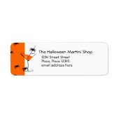 Étiquette Spider Martini (Devant)