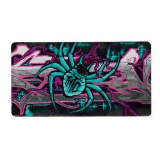 Étiquette Spider Turquoise