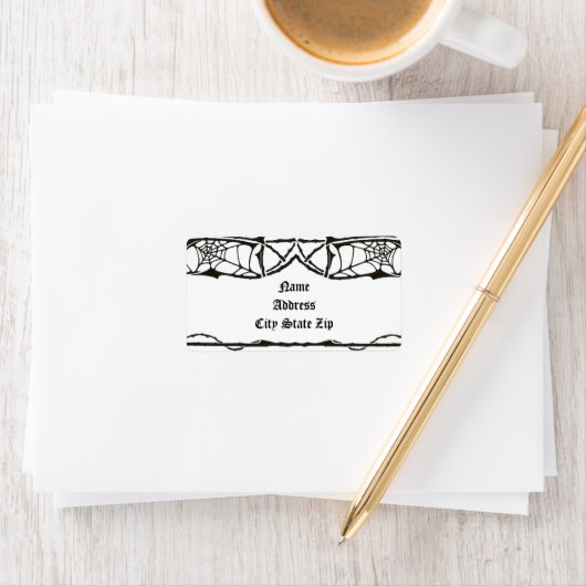 Étiquette Spiderweb (En situation)