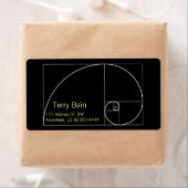 Étiquette Spiral d'or blanc (En situation)