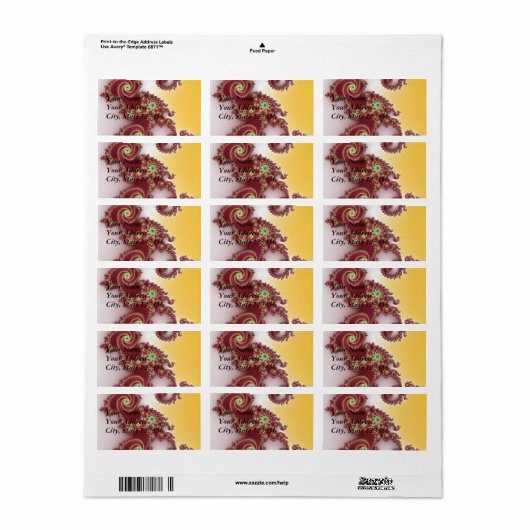 Étiquette Spiraly Goodnes (Feuille entière)