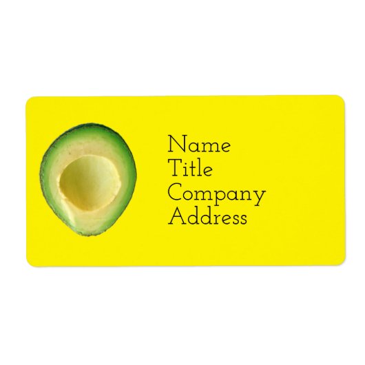 Étiquette Spirit Avocado 4Rita (Devant)