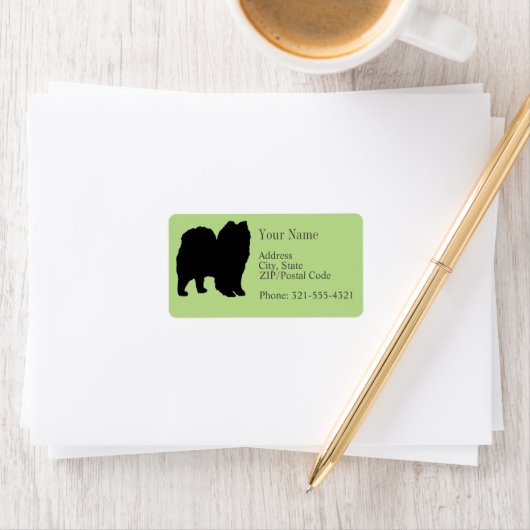 Étiquette Spitz Silhouette (En situation)