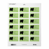 Étiquette Spitz Silhouette (Feuille entière)