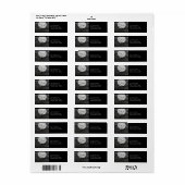 Étiquette Spooky Ravens Flying Against the Full Moon (Feuille entière)