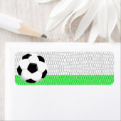 Étiquette sportif de balle de football (En situation)