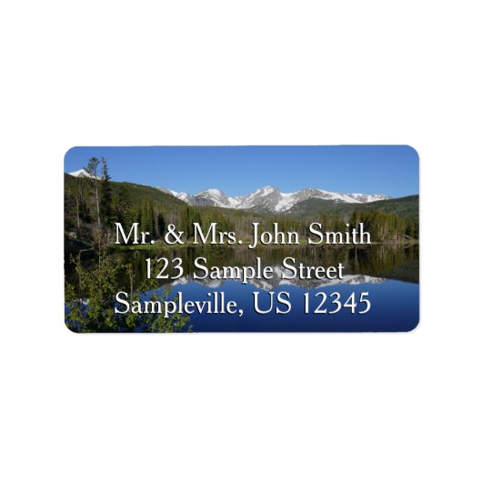 Étiquette Sprague Lake I au parc national Rocky Mountain (Devant)