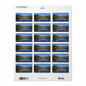 Étiquette Sprague Lake I au parc national Rocky Mountain (Feuille entière)